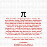 No es seguro que todo el universo esté contenido en Pi, pero sí en otros números