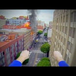 Superman con una GoPro