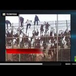 Para Telemadrid los emigrantes enganchados en las concertinas de Melilla son como murciélagos