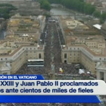 ¿800.000 peregrinos en la canonización? Lo dudo