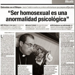 Respeto a los homosexuales a pesar de ser unos maricones anormales hijos de borrachos