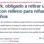 Carrefour vende bikinis con relleno para niñas de nueve años