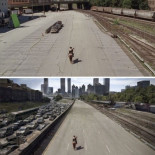 Escenas de películas antes y después de introducir los efectos especiales