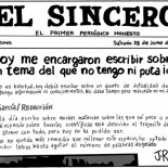 El primer periódico honesto [Humor]