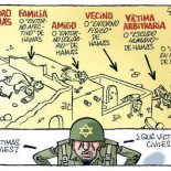 (Viñeta) Los bombardeos de Israel a Palestina siempre son contra "objetivos terroristas".