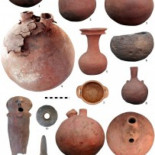 Fotografías de los restos arqueológicos hallados en el desierto de Atacama