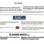 Si eres un niño palestino, mueres. Si eres un niño israelí, te asesinan