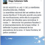 Diego Cañamero (SAT) anuncia la ocupación del Peñón de Gibraltar