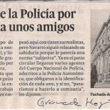 Un periodista acaba ante la policía por explicar el monumento (Alhambra) a unos amigos