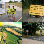 Se aprovecha del cierre temporal de una carretera para hacer un desvío de peaje (ENG)
