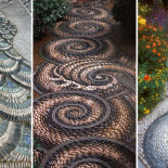 15 mágicos caminos de guijarros que fluyen como ríos