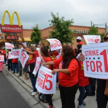 Las grandes cadenas de comida rápida sufren huelgas en 150 ciudades de EE UU