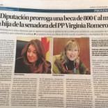 La única beca de 800€/mes que da la diputación de Alicante es para la hija de una senadora del PP