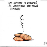 Viñeta de JRMora sobre la muerte de Emilio Botín