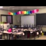 Colegio 103 de Valencia (Camins al Grau): los barracones inundados por las lluvias de hoy