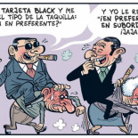 Tarjeta black (Viñeta de Bernardo Vergara)