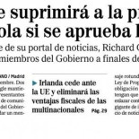 Google se pone duro con respecto al #Canon_AEDE (=Tasa Google), si se aprueba la tasa, se acabó Google News España