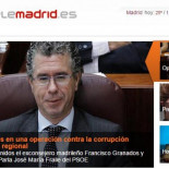 Telemadrid.es da la noticia de Francisco Granados sin nombrar al PP pero sí al PSOE