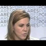 Despido en diferido 2.0: Cospedal marea la perdiz y responde así a pregunta sobre reformas de Génova pagadas en negro