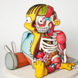 Tarta de Ralph Wiggum (Los Simpson) diseccionado