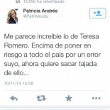 "Se te ha borrado un tuit. Te lo dejo aquí por si lo quieres volver a poner."