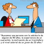 Perfil que buscan las agencias de empleo hoy dia (VIÑETA - HUMOR)