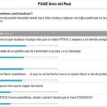 Esto es lo que ocurre cuando el PSOE se monta un Appgree y le pide a la gente que participe