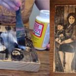 Cómo transferir una fotografía a un bloque de madera