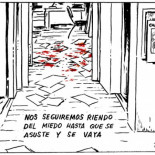 Miedo. (Viñeta de J.R.Mora)