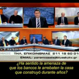 Discurso de ex-votante conservadora en un  programa de TV griego