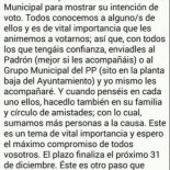El PP de Gandia pide a sus militantes inscribir a "inmigrantes de confianza" para "arrasar en las elecciones"