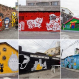 El pueblo taiwanés decorado con murales de dibujos animados