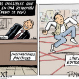 Cosas invisibles que hay en una redacción (viñeta)