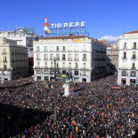 Unas 100.000 personas participan en "La Marcha del Cambio" de Podemos, según fuentes policiales