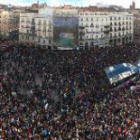 Foto megapanorámica de la Marcha por el Cambio en la Puerta del Sol