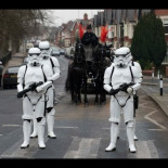 Cortejo fúnebre para un fan de Star Wars