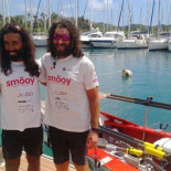 Dos bomberos murcianos cruzan en dos meses el Atlántico a remo