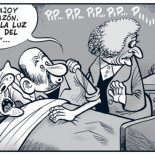 Adiós a la crisis (viñeta de Bernardo Vergara)