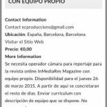 Oferta de trabajo y contestación [tweet]