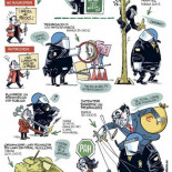 Guía gráfica de sanciones de la Ley Mordaza - Viñeta de Manel Fontdevila