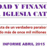 Opacidad y financiación de la iglesia católica. Informe 2015 [pdf]