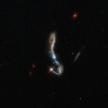 El Hubble confirma una fusión de galaxias