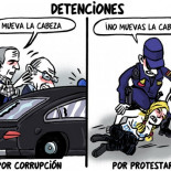 Detenciones [Viñeta de Ferran Martín]