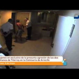 Imágenes de la presunta agresión a dos hermanos en una comisaría de Lanzarote