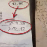 Un hombre deja más de 2.500 euros de propina a una camarera que iba a ser desahuciada