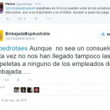 El sinsentido del Voto Rogado: La embajada de España en Australia se queja de que ellos tampoco pueden votar