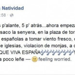 La edil del PP matiza: "no pienso que vayan a quemar iglesias y a violar monjas... espero"