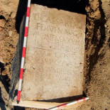 Aparece en Los Bañales un pedestal del año 31 en honor a Tiberio