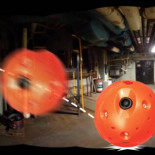 Cámara fotográfica que se arroja como una pelota al interior de una sala y la fotografía al instante