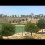 Helicópteros recogiendo agua del lago del Centro Comercial Xanadú